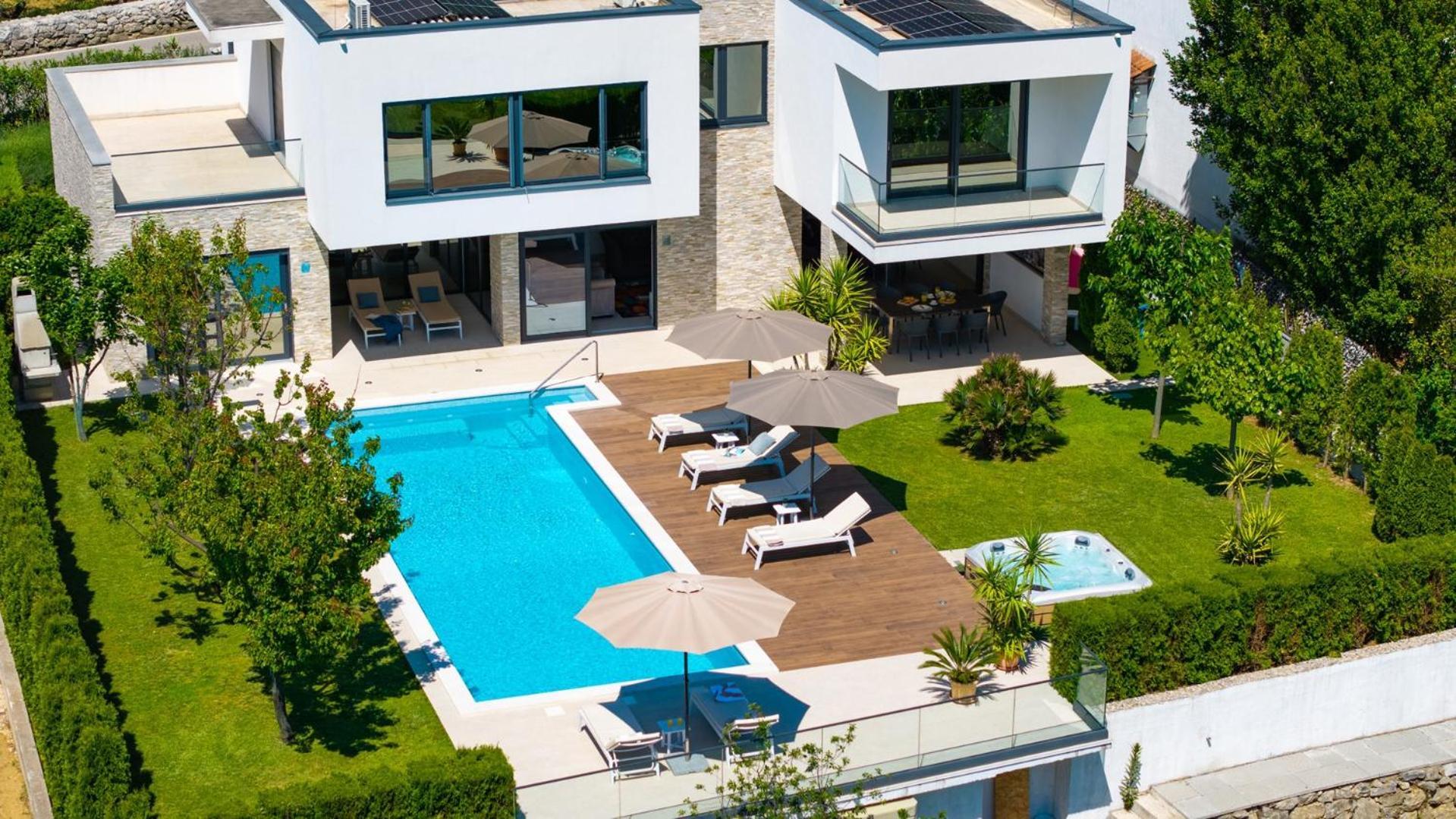 Villa Agava With Heated Pool, Jacuzzi, Sauna, Gym, 4 En-Suite Bedrooms Gata Exteriör bild
